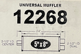 MagnaFlow 12268 - 2.5" Center/Dual Universal Muffler